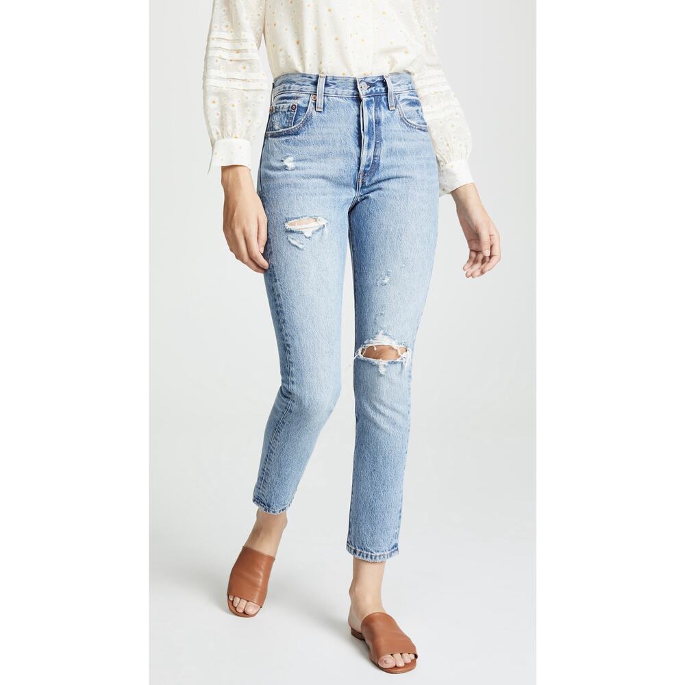 New Levi's 501 Skinny Jeans in Can't Touch This Women's Size 26